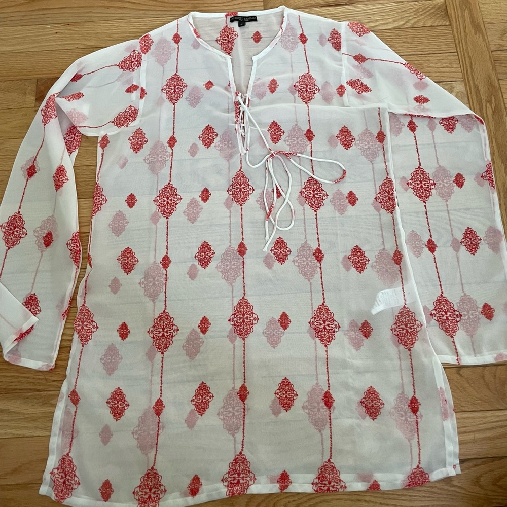 Alberto Makali white coverup size small